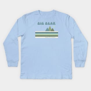 Big Bear Lake Explore the Outdoors Rainbow Kids Long Sleeve T-Shirt